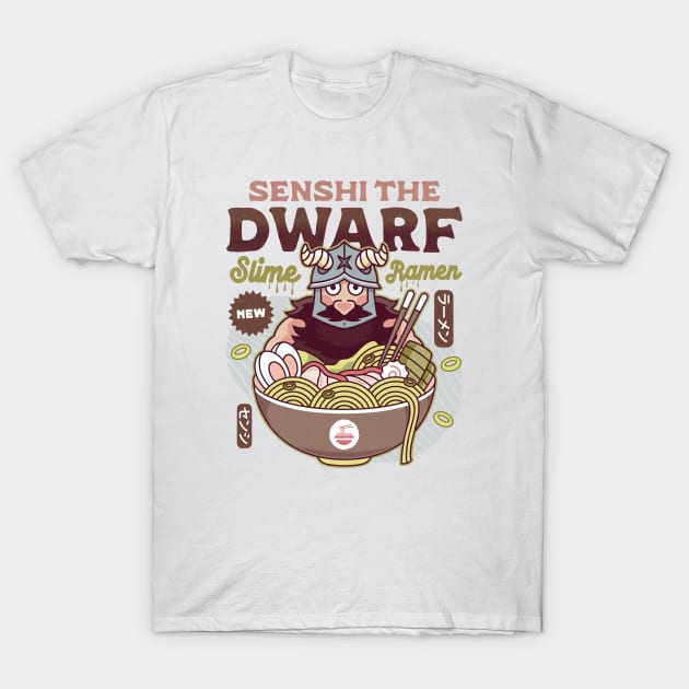 Dwarf Chef Slime Ramen T-Shirt by Lagelantee